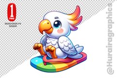 Cute Cockatoo Clipart - PNG File Product Image 1