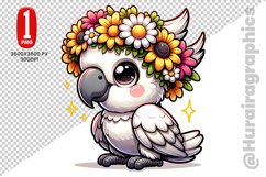 Cute Cockatoo Clipart - PNG File Product Image 1