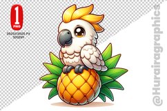 Cute Cockatoo Clipart - PNG File Product Image 1