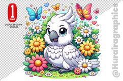 Cute Cockatoo Clipart - PNG File Product Image 1