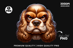 cocker spaniel clipart, cocker spaniel png, dog clipart, dog png, sublimation design, pet clipart, aggressive dog art,