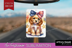 Cocker Spaniel Dog Air Freshener PNG Patriotic Dog PNG Product Image 1