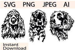 Cocker Spaniel/Dog Svg/Png/Jpg/Ai/Vector purebred breed/Pet Product Image 1