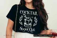 Cocktail Social Club SVG | Summer Cocktail PNG Product Image 2