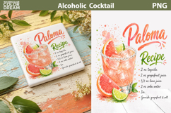 Alcoholic Cocktails Bundle | Cocktail Recipe Sublimation Product Image 8