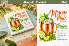 Moscow Mule Cocktail PNG | Lime Drink Sublimation Art Product Image 1