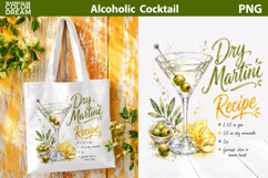 Alcoholic Cocktails Bundle | Cocktail Recipe Sublimation Product Image 11