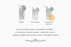 Cocktail svg Bundle, Cocktail Clipart, Line Art Product Image 6