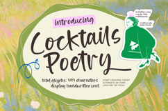 Cocktails Poetry Display Handwritten Font Product Image 1