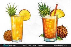 Watercolor Cocktails Design Clipart Product Image 1