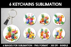 Summer Cocktails Keychains I Keychain Sublimation Product Image 1