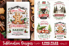 Christmas Kitchen Towel 4 PNG Retro PNG Sublimation Product Image 4