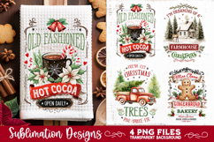 Christmas Kitchen Towel 4 PNG Retro PNG Sublimation Product Image 1