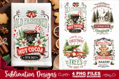 Christmas Kitchen Towel 4 PNG Retro PNG Sublimation Product Image 1