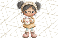 Cozy Cocoa Clipart PNG, Valentine Cuddle Time Clip Art Product Image 2