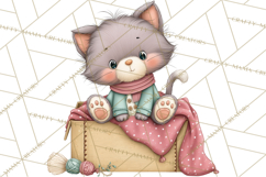 Cozy Cocoa Clipart PNG, Valentine Cuddle Time Clip Art Product Image 4