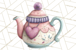 Cozy Cocoa Clipart PNG, Valentine Cuddle Time Clip Art Product Image 4