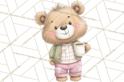 Cozy Cocoa Clipart PNG, Valentine Cuddle Time Clip Art Product Image 5