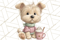 Cozy Cocoa Clipart PNG, Valentine Cuddle Time Clip Art Product Image 5