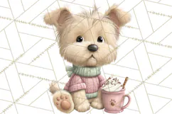 Cozy Cocoa Clipart PNG, Valentine Cuddle Time Clip Art Product Image 5