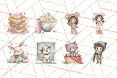 Cozy Cocoa Clipart PNG, Valentine Cuddle Time Clip Art Product Image 8
