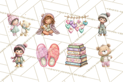 Cozy Cocoa Clipart PNG, Valentine Cuddle Time Clip Art Product Image 3