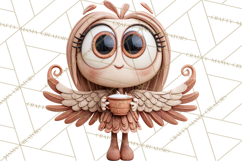 Wooden Hot Cocoa Clipart, Christmas Winter Clip Art PNG Product Image 2
