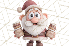 Wooden Hot Cocoa Clipart, Christmas Winter Clip Art PNG Product Image 4