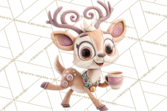 Wooden Hot Cocoa Clipart, Christmas Winter Clip Art PNG Product Image 2