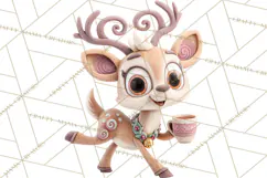 Wooden Hot Cocoa Clipart, Christmas Winter Clip Art PNG Product Image 2