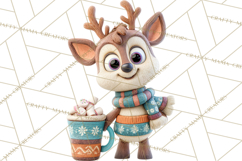 Wooden Hot Cocoa Clipart, Christmas Winter Clip Art PNG Product Image 5