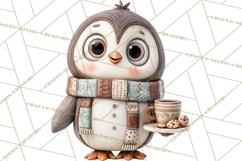 Wooden Hot Cocoa Clipart, Christmas Winter Clip Art PNG Product Image 2