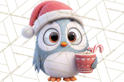 Wooden Hot Cocoa Clipart, Christmas Winter Clip Art PNG Product Image 5