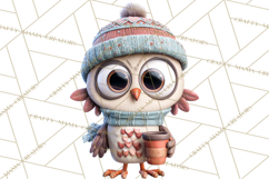 Wooden Hot Cocoa Clipart, Christmas Winter Clip Art PNG Product Image 3