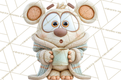 Wooden Hot Cocoa Clipart, Christmas Winter Clip Art PNG Product Image 3