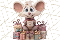 Wooden Hot Cocoa Clipart, Christmas Winter Clip Art PNG Product Image 4