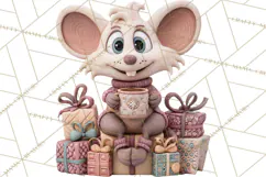 Wooden Hot Cocoa Clipart, Christmas Winter Clip Art PNG Product Image 4