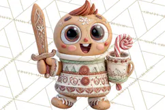 Wooden Hot Cocoa Clipart, Christmas Winter Clip Art PNG Product Image 2