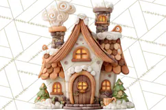 Wooden Hot Cocoa Clipart, Christmas Winter Clip Art PNG Product Image 4