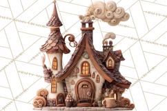 Wooden Hot Cocoa Clipart, Christmas Winter Clip Art PNG Product Image 5