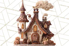Wooden Hot Cocoa Clipart, Christmas Winter Clip Art PNG Product Image 5