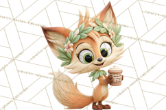 Wooden Hot Cocoa Clipart, Christmas Winter Clip Art PNG Product Image 3