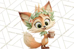 Wooden Hot Cocoa Clipart, Christmas Winter Clip Art PNG Product Image 3