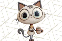 Wooden Hot Cocoa Clipart, Christmas Winter Clip Art PNG Product Image 5