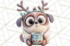 Wooden Hot Cocoa Clipart, Christmas Winter Clip Art PNG Product Image 4
