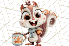 Wooden Hot Cocoa Clipart, Christmas Winter Clip Art PNG Product Image 5