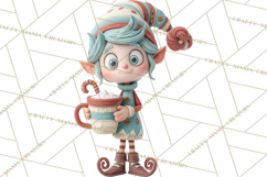 Wooden Hot Cocoa Clipart, Christmas Winter Clip Art PNG Product Image 5