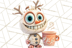 Wooden Hot Cocoa Clipart, Christmas Winter Clip Art PNG Product Image 5