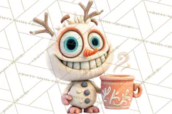 Wooden Hot Cocoa Clipart, Christmas Winter Clip Art PNG Product Image 5
