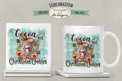 Cocoa Christmas Cookies PNG Sublimation | Cocoa Mug Cookies Product Image 2